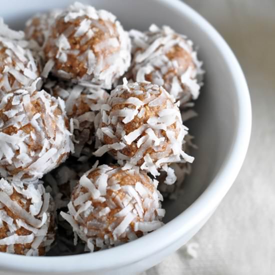 No Bake Almond Joy Snack Bites