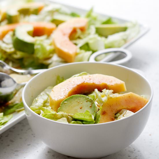 Spicy Papaya and Avocado Salad