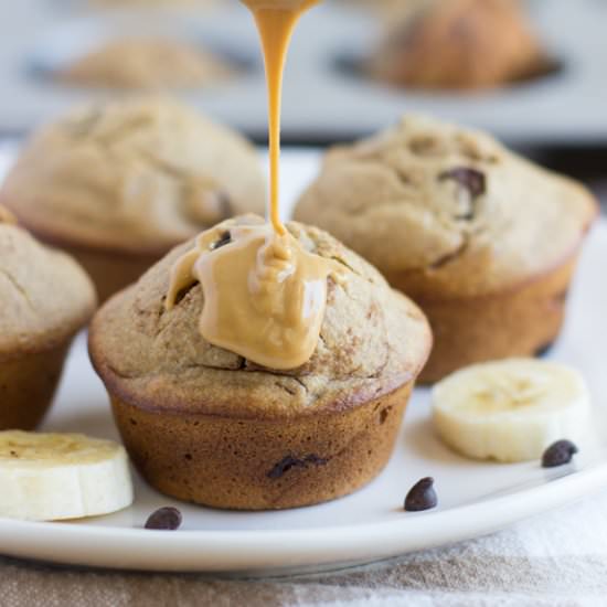Peanut Butter Banana Muffins