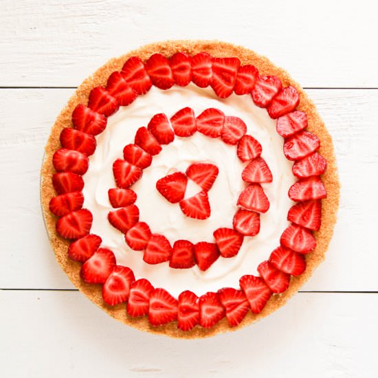 No-Bake Strawberry Cheesecake