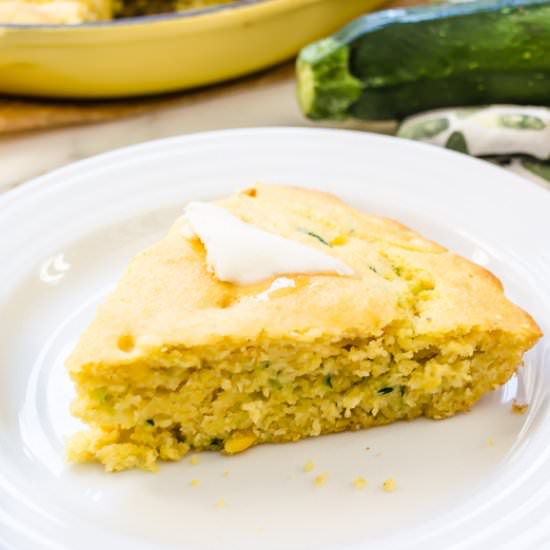 Skillet Zucchini Cornbread