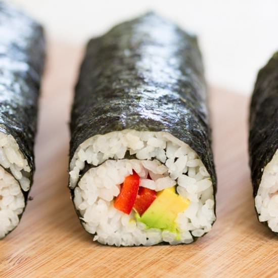 Sushi and home-pickled ginger