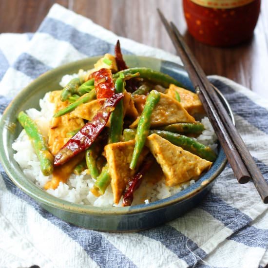 Spicy Mango Tofu Stir-Fry