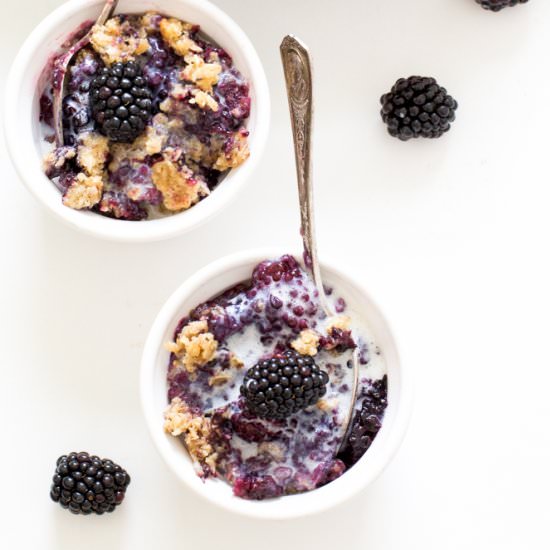 Easy Blackberry Crisp
