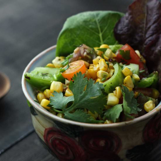 Sweet Corn Green Coriander Salsa