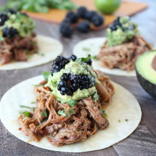 Blackberry Jalapeño Pork Tacos