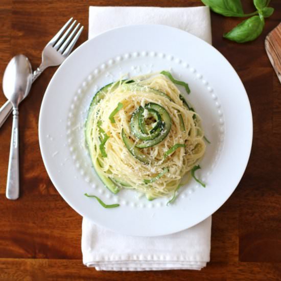 Pasta, Zucchini & Garlic