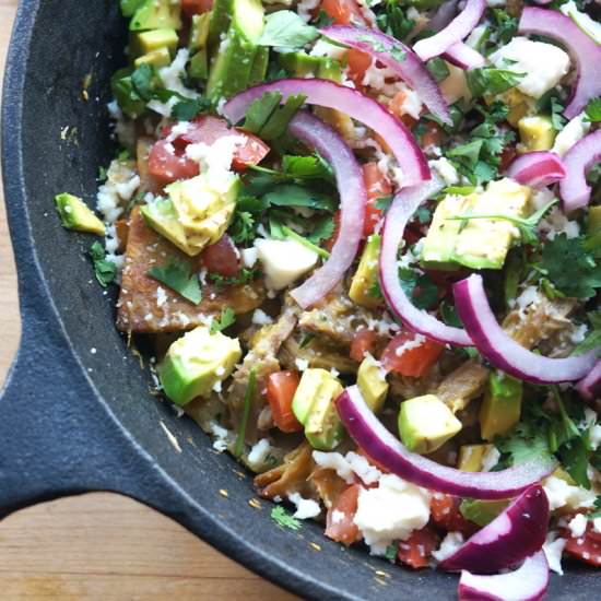 Easy Pork Chilaquiles