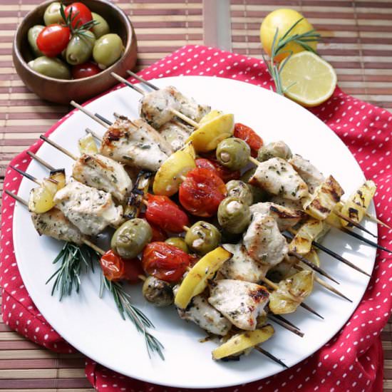 Mediterranean Chicken Kabobs