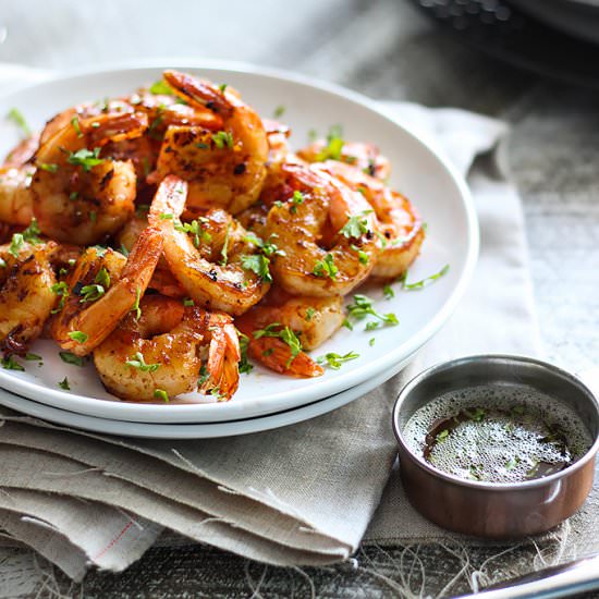 Browned Butter Shrimp Skillet
