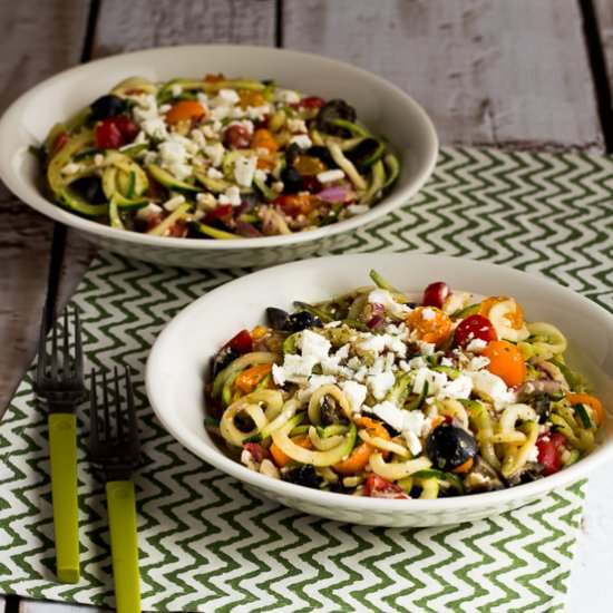 Greek-Style Zucchini Noodles