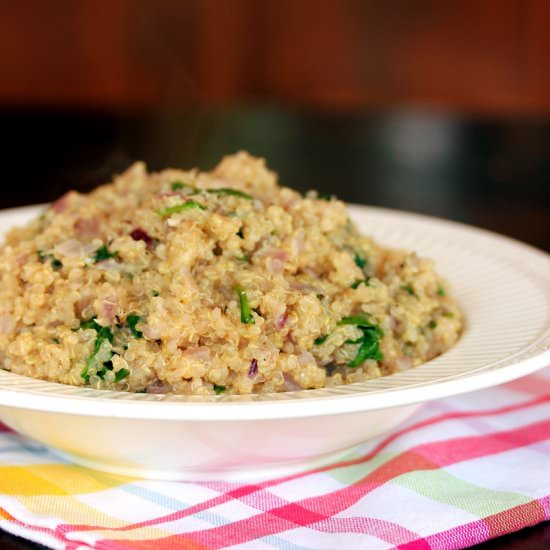 Parmesan Spinach Quinoa
