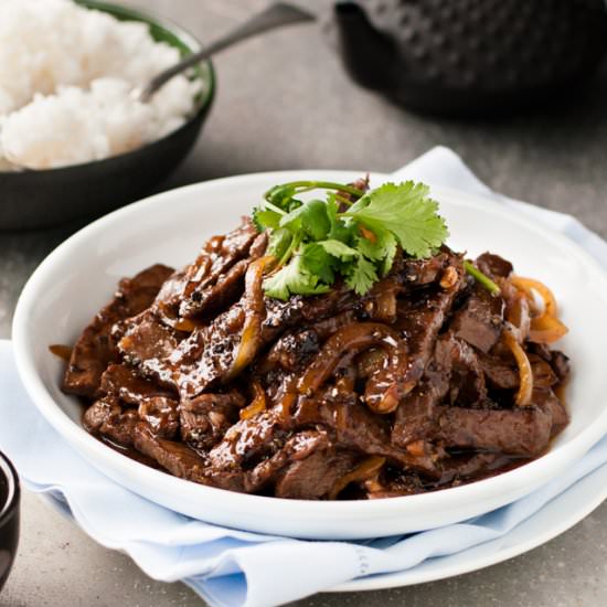 Chinese Beef w/Honey Pepper Sauce