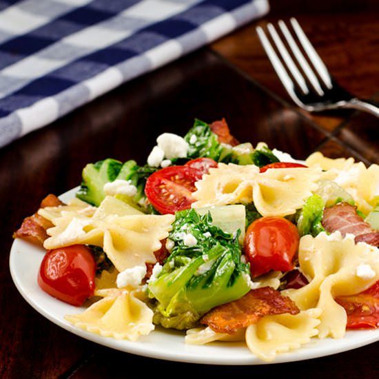 BLT Pasta with Goat Cheese