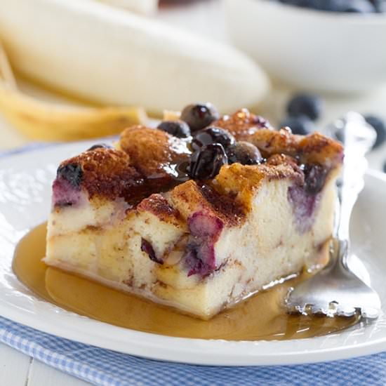 Blueberry Banana French Toast Bake