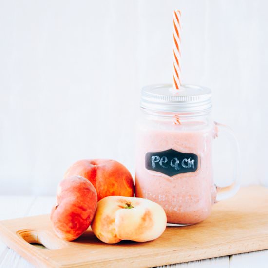 Peach and Raspberry Smoothie