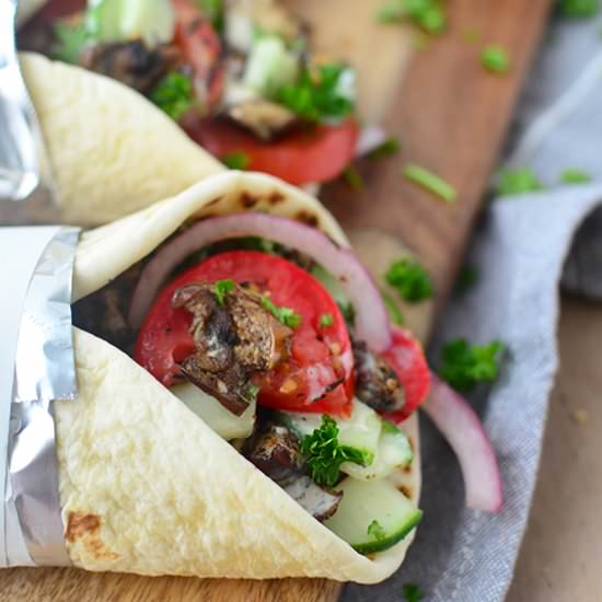 Vegan Eggplant Gyros