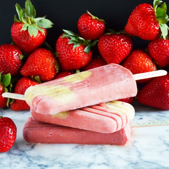 Skin-Saving Strawberry Popsicles