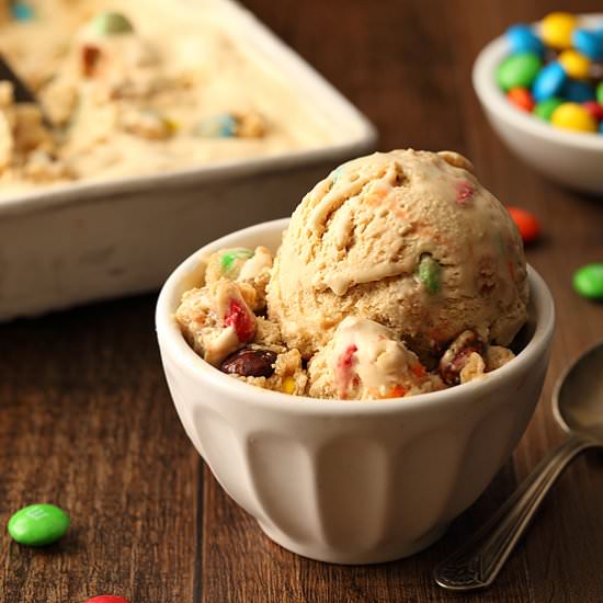 M&M Cookie Dough Ice Cream