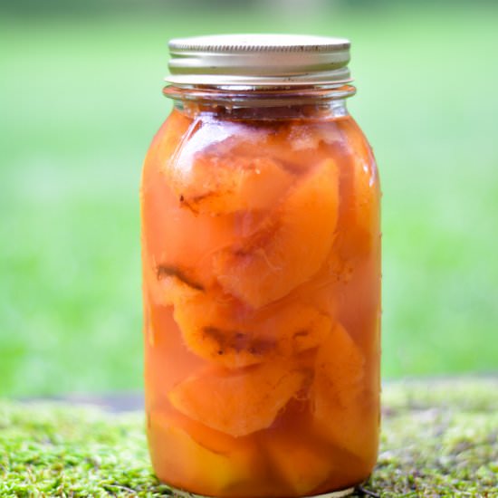 Lactofermented Spiced Peaches