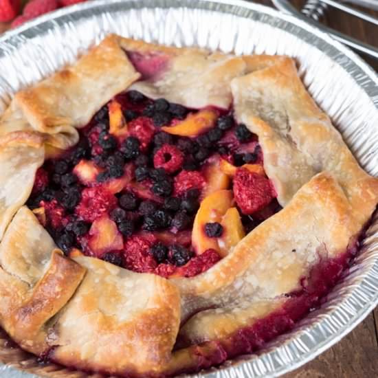 Grilled Mixed Berry Pie