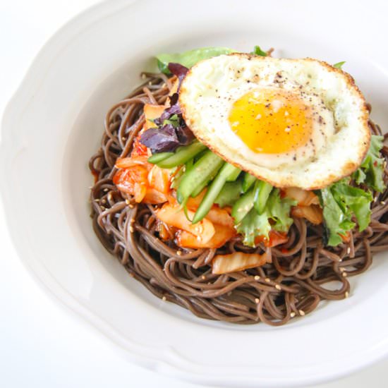 Korean Spicy Kimchi Noodles