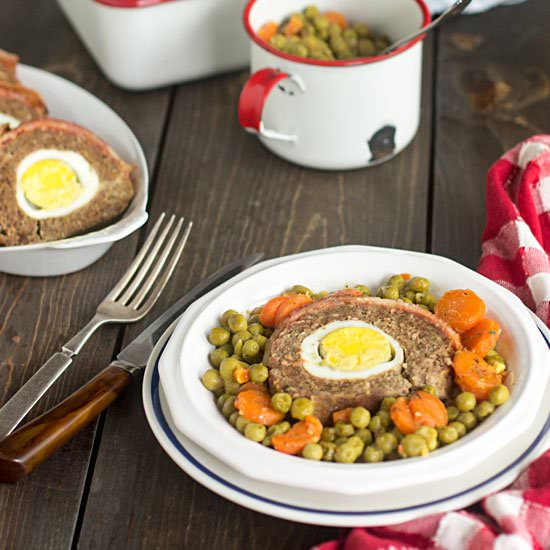 Meatloaf Deluxe with Hidden Eggs