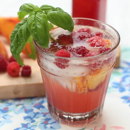 Breakfast Sangria: Fruit and Herbs