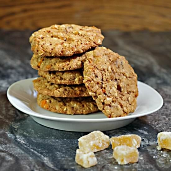 Whole Grain Ginger Chunk Cookies