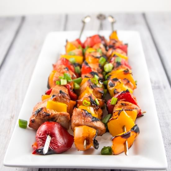 Sweet & Spicy Chicken Skewers