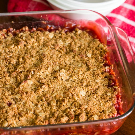 Strawberry Rhubarb Crisp
