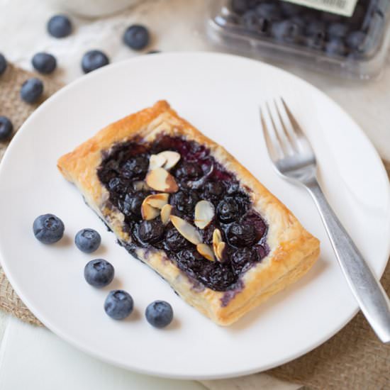 Blueberry Brie Pastry Tarts