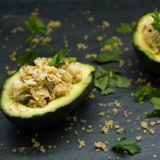 Stuffed Avocado with Crab & Quinoa