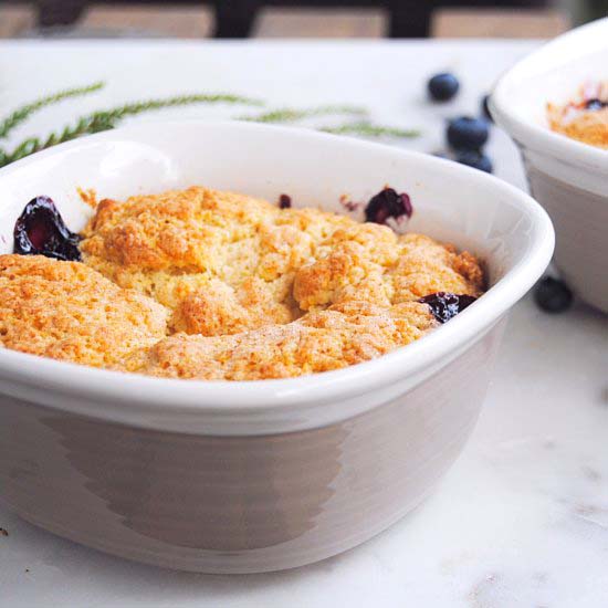 Blueberry Biscuit Cobbler