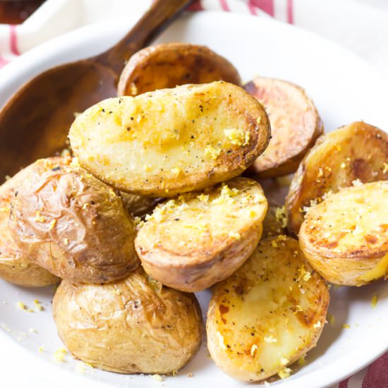 Lemon Salt Roasted Potatoes
