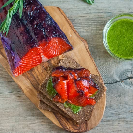 Blueberry Gravlax