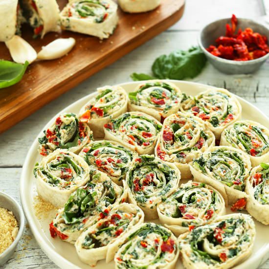Sun Dried Tomato Basil Pinwheels