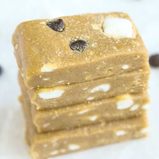 No Bake S’mores Protein Bars