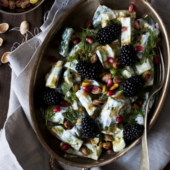 Pistachio & Mint Cucumber Salad