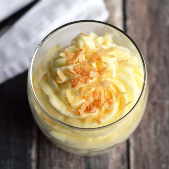 No Bake Coconut Cream Cheesecake