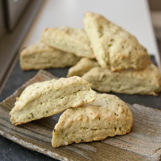 Zucchini and Cheddar Scones