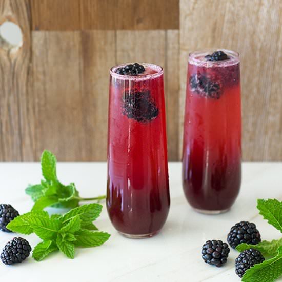 Blackberry Mint Mimosa