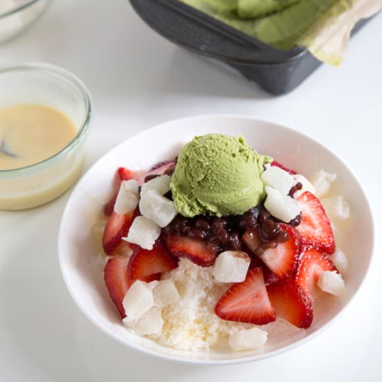 Matcha Ice Cream Shaved Ice