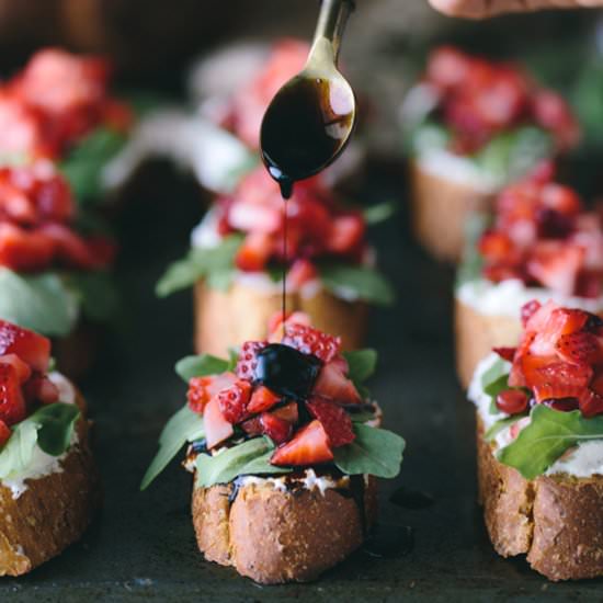 Strawberry-Ricotta Bruschetta