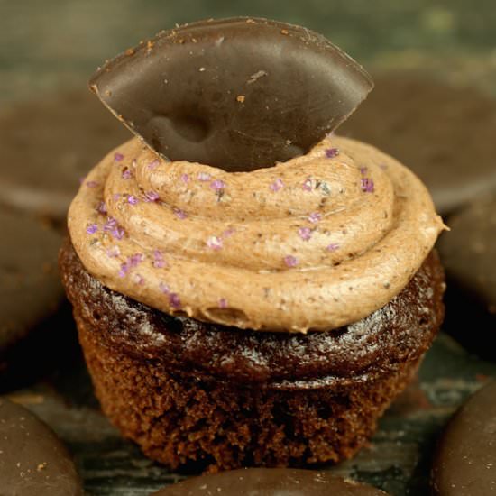 Mini Thin Mint Cupcakes