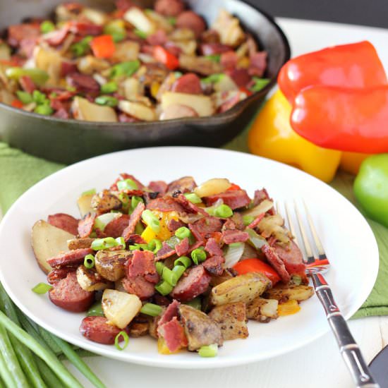 Beef Kielbasa & Potato Skillet