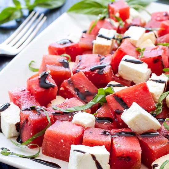Grilled Watermelon and Feta Salad