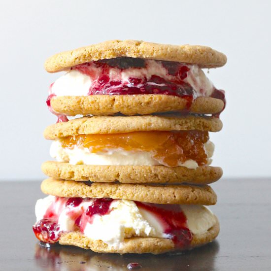 Ice Cream Sandwiches and Jam