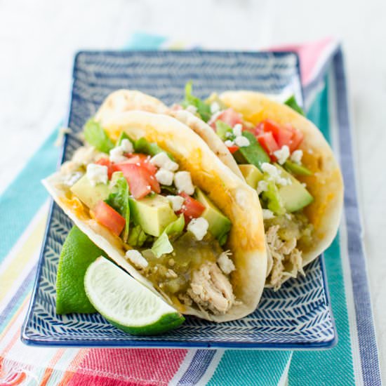 Crockpot Tomatillo Chicken