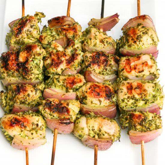 Chimichurri Chicken Kabobs